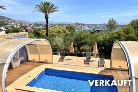 VERKAUFT! Einzigartiges Penthouse in Bendinat mit atemberaubendem Meerblick und großer Dachterrasse