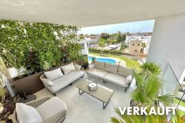 VERKAUFT - Exklusives Penthouse mit Meerblick und großer Dachterrasse über 2 Etagen  in Strand-und Meeresnähe