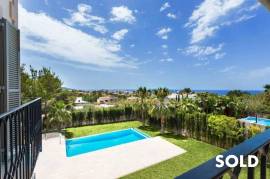 Luxury new construction family villa with lots of space and sea views in Nova Santa Ponsa